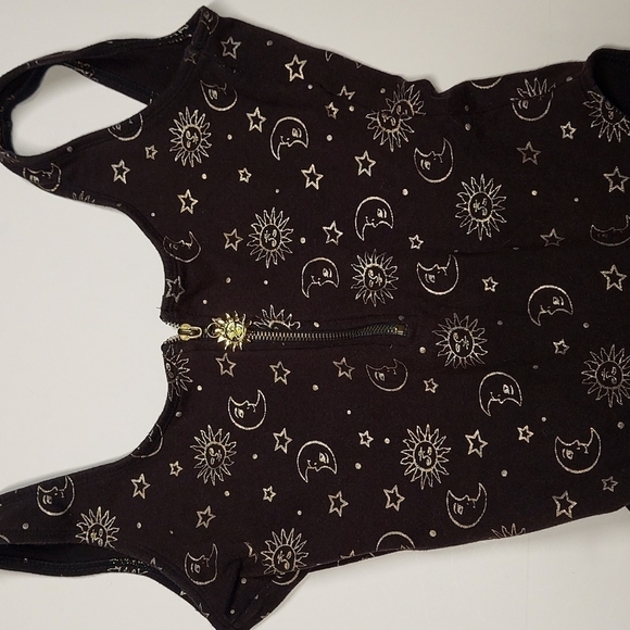 TAHITI SUN & MOON BLACK & GOLD SWIMSUIT Size L - Picture 2 of 9